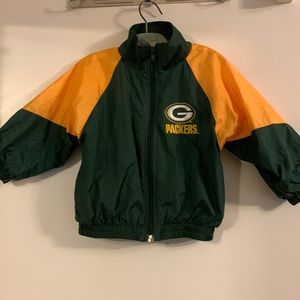 NWOT Toddler Green Bay Packers windbreaker jacket